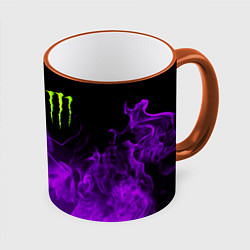 Кружка 3D MONSTER ENERGY, цвет: 3D-оранжевый кант