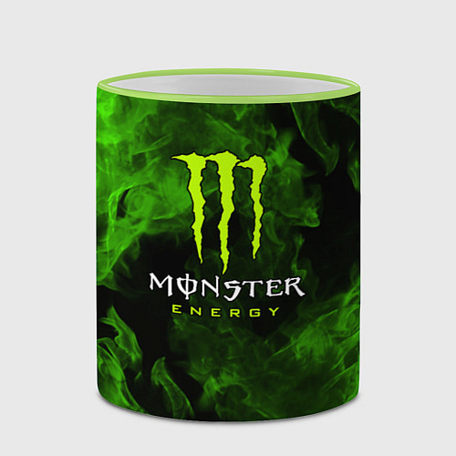 Кружка цветная MONSTER ENERGY / 3D-Светло-зеленый кант – фото 2