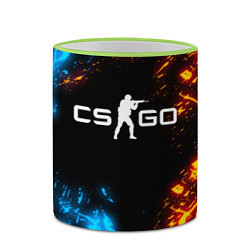 Кружка 3D CS GO, цвет: 3D-светло-зеленый кант — фото 2