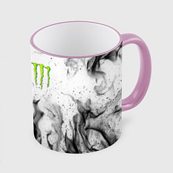 Кружка 3D MONSTER ENERGY, цвет: 3D-розовый кант