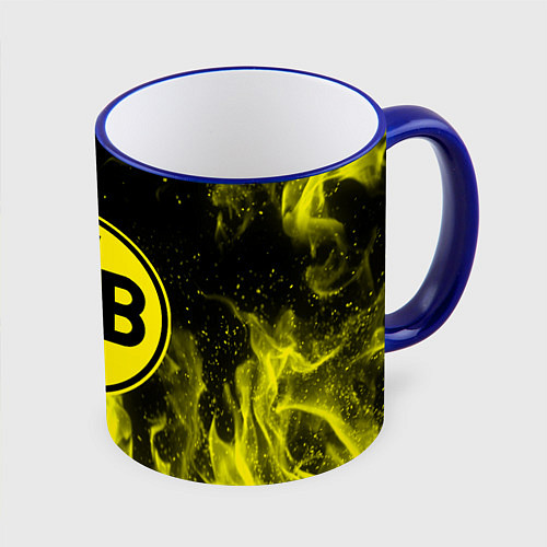 Кружка цветная BORUSSIA / 3D-Синий кант – фото 1