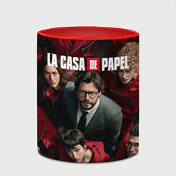 Кружка 3D La Casa de Papel Z, цвет: 3D-белый + красный — фото 2