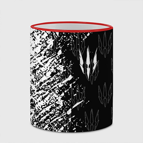 Кружка цветная The Witcher / 3D-Красный кант – фото 2