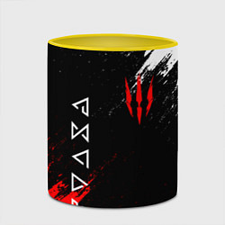 Кружка 3D The Witcher, цвет: 3D-белый + желтый — фото 2