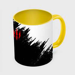 Кружка 3D The Witcher, цвет: 3D-белый + желтый