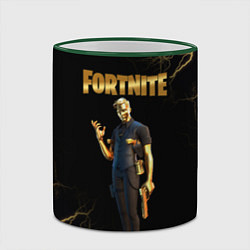 Кружка 3D Gold Midas Fortnite 2, цвет: 3D-зеленый кант — фото 2
