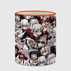 Кружка 3D Helltaker, цвет: 3D-оранжевый кант — фото 2