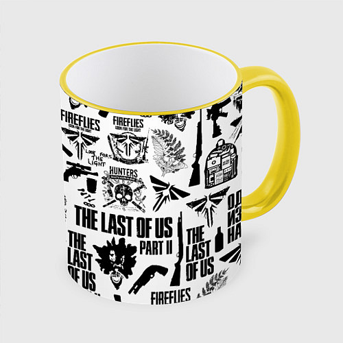 Кружка цветная THE LAST OF US 2 / 3D-Желтый кант – фото 1