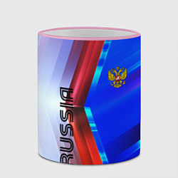 Кружка 3D RUSSIA SPORT, цвет: 3D-розовый кант — фото 2