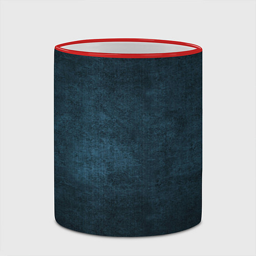 Кружка цветная Текстура поверхность пятна / 3D-Красный кант – фото 2