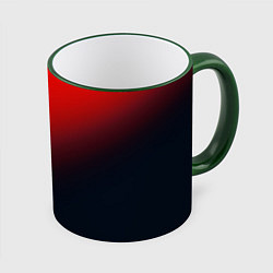 Кружка 3D RED, цвет: 3D-зеленый кант