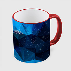 Кружка 3D FORD, цвет: 3D-красный кант