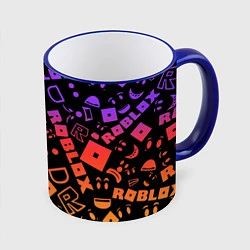Кружка 3D Roblox, цвет: 3D-синий кант