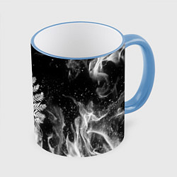 Кружка 3D THE LAST OF US 2 ТАТУ ЭЛЛИ, цвет: 3D-небесно-голубой кант