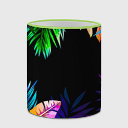 Кружка 3D Тропическая Ночь, цвет: 3D-светло-зеленый кант — фото 2