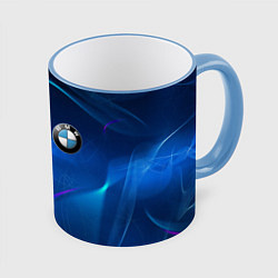 Кружка 3D BMW, цвет: 3D-небесно-голубой кант