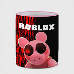 Кружка 3D Roblox Piggy, цвет: 3D-розовый кант — фото 2