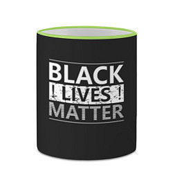 Кружка 3D Black lives matter Z, цвет: 3D-светло-зеленый кант — фото 2