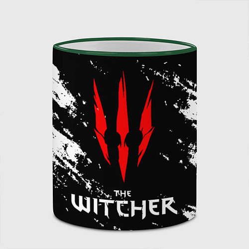 Кружка цветная The Witcher / 3D-Зеленый кант – фото 2