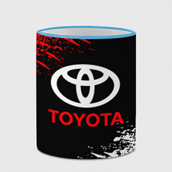 Кружка 3D TOYOTA, цвет: 3D-небесно-голубой кант — фото 2