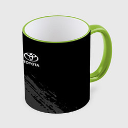 Кружка 3D TOYOTA, цвет: 3D-светло-зеленый кант