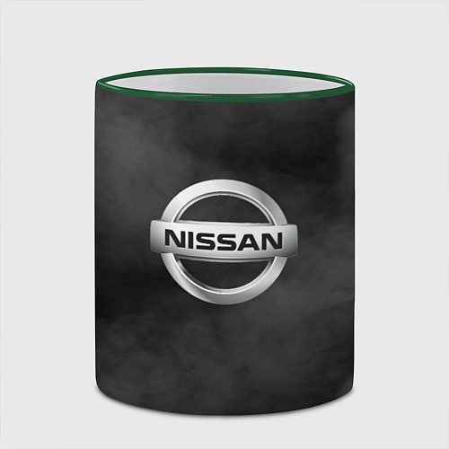 Кружка цветная NISSAN / 3D-Зеленый кант – фото 2