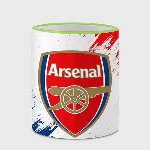 Кружка цветная ARSENAL / 3D-Светло-зеленый кант – фото 2