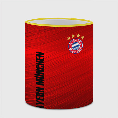 Кружка цветная BAYERN MUNCHEN / 3D-Желтый кант – фото 2