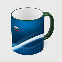Кружка 3D TOYOTA, цвет: 3D-зеленый кант