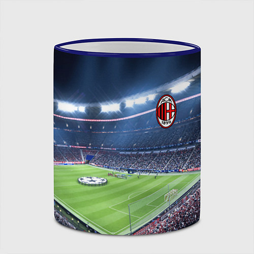 Кружка цветная FC MILAN / 3D-Синий кант – фото 2