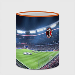 Кружка 3D FC MILAN, цвет: 3D-оранжевый кант — фото 2