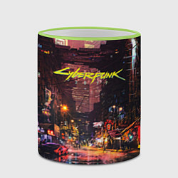 Кружка 3D CYBERPUNK 2077:КИБЕРПАНК S, цвет: 3D-светло-зеленый кант — фото 2