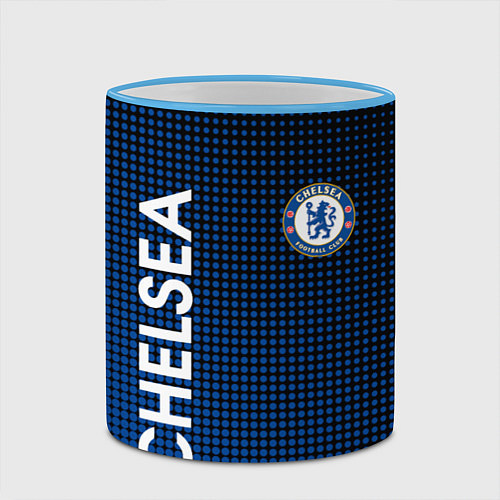Кружка цветная CHELSEA / 3D-Небесно-голубой кант – фото 2