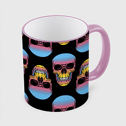 Кружка цветная Neon skull!