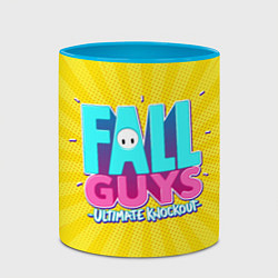 Кружка 3D Fall Guys, цвет: 3D-белый + небесно-голубой — фото 2