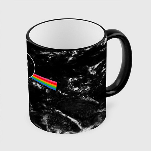 Кружка цветная Dark Side of the Moon Stick / 3D-Черный кант – фото 1