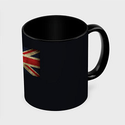 Кружка 3D Britain флаг, цвет: 3D-белый + черный