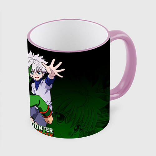 Кружка цветная Hunter x Hunter / 3D-Розовый кант – фото 1