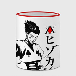 Кружка 3D Hunter x Hunter, Hisoka, цвет: 3D-красный кант — фото 2