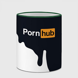 Кружка 3D Pornhub, цвет: 3D-зеленый кант — фото 2