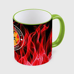 Кружка 3D FIRE, цвет: 3D-светло-зеленый кант