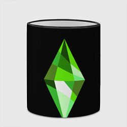 Кружка 3D The Sims Plumbob, цвет: 3D-черный кант — фото 2