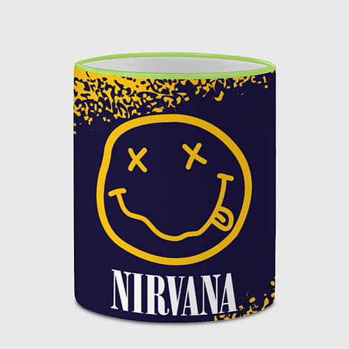 Кружка цветная NIRVANA НИРВАНА / 3D-Светло-зеленый кант – фото 2