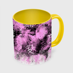 Кружка 3D Stray kids, цвет: 3D-белый + желтый