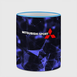 Кружка 3D MITSUBISHI, цвет: 3D-небесно-голубой кант — фото 2