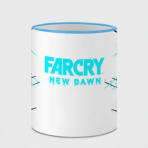 Кружка цветная Far Cry / 3D-Небесно-голубой кант – фото 2