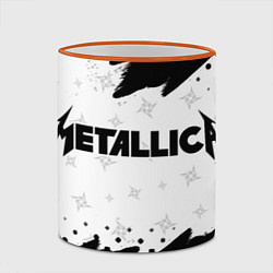 Кружка 3D METALLICA МЕТАЛЛИКА, цвет: 3D-оранжевый кант — фото 2