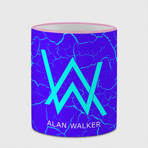Кружка цветная ALAN WALKER АЛАН УОКЕР / 3D-Розовый кант – фото 2