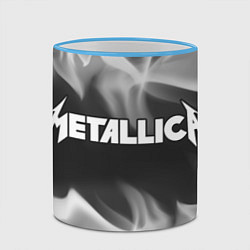 Кружка 3D METALLICA МЕТАЛЛИКА, цвет: 3D-небесно-голубой кант — фото 2