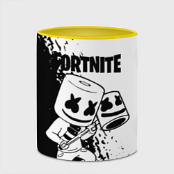 Кружка 3D FORTNITE MARSHMELLO, цвет: 3D-белый + желтый — фото 2